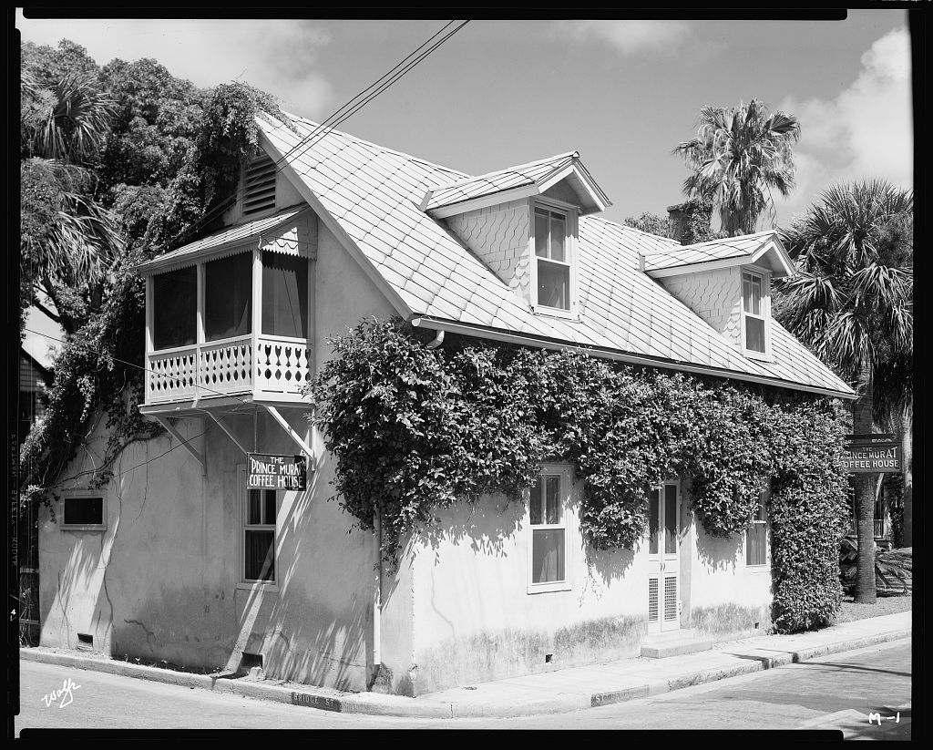 Prince Murat House, St. Augustine, St. Johns County, Florida 1938